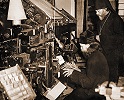 В типографии Джорданвиллского мон-ря. Фотография. 1947 г.