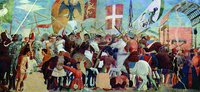 Битва византийцев с персами. Роспись ц. Сан-Франческо в Ареццо, Италия. Мастер Пьеро делла Франческа. Между 1452 и 1466 гг.
