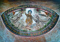 «Traditio legis» (Дарование закона). Мозаика мавзолея Санта-Костанца в Риме. 1-я пол. IV в.