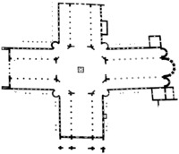 План центрального комплекса Калъат-Симъана