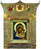 Казанская икона Божией Матери в киоте. 1908–1917 гг. (ЦМиАР)