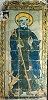 Св. Калогер. Майоликовая панель в гроте на горе Сан-Калоджеро. 1545 г.