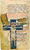 Распятие. Миниатюра из Желлонского Сакраментария. 790–800 гг. (Paris. lat. 12048. Fol. 143v)
