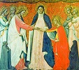 Мистическое обручение св. Екатерины Сиенской. 1421 г. (?) Худож. Дж. делль Понте (Музей изобразительных искусств, Будапешт)