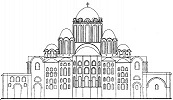 Софийский собор. 1037 г. Реконструкция Ю. С. Асеева