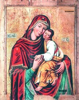 Икона Божией Матери «Умиление» из с. Местковичи. 1656 г. (НХМ РБ)