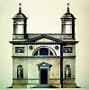 Церковь в честь Вознесения в Федоровском Посаде. Фасад. Чертеж Дж. Кваренги (Бергамо, Италия)