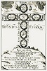\"Крест ничто\". Гравюра из кн.: Petrucci P. M. Lettere e trattati spirituali e mistici. Iesi, 1676.Vol. 1. P. [VI]