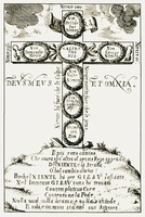 &quot;Крест ничто&quot;. Гравюра из кн.: Petrucci P. M. Lettere e trattati spirituali e mistici. Iesi, 1676.Vol. 1. P. [VI]