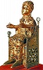 Св. Вера из Конка. Реликварий. Кон. IX–Х в. (сокровищница аббатства Конк)