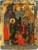 Воскрешение Лазаря. Икона. Кон. XV — нач. XVI в. (Протат)