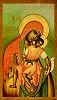 Киккская икона Божией Матери. 1668 г. Иконописец Симон Ушаков (ГТГ)