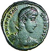 Имп. Констанций II. Монета. Бронза. 337–361 гг. Аверс