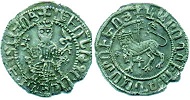 Монета кор. Левона I. XII в. Аверс, реверс