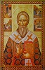 Сщмч. Кирилл VI, патриарх Константинопольский. Икона. Иконописец К. Вулкиду. 1996 г. (ц. сщмч. Кирилла в Питио)