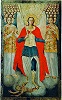Арх. Михаил. Икона. 1702 г. (Национальный художественный музей, Кишинёв)