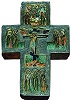 Крест с избранными святыми. Сер. XVII в. (КБМЗ)
