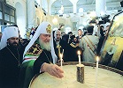 Патриарх Кирилл в кафедральном соборе Дамаска. Сирия. 13 нояб. 2011 г.