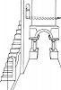 Схема хода на балкон в юж. апсиде Кирилловского собора. Реконструкция И.  Е. Марголиной