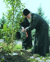 Патриарх Кирилл в одесском Успенском Патриаршем муж. мон-ре. 22 июля 2010 г.
