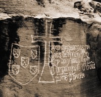 Надпись Д. Кана на камне из г. Матади в королевстве Конго. 1482 г. Фотография. 1910 г.