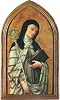 Католич. св. Клара Ассизская. Ок. 1467 г. Худож. Антонио Виварини.  (Художественно-исторический музей, Вена)