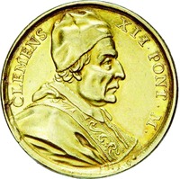 Климент XII, папа Римский. Аверс медали. 1730 г.