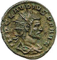 Клавдий II, Готский. Антониниан. Аверс. 268–270 гг.