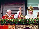 Папа Бенедикт XVI и Патриарх Варфоломей на Фанаре. 30 нояб. 2006 г. Фотография