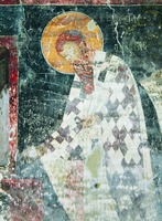 Свт. Василий Великий. Роспись ц. Богородицы Заумской (Македония). 1361 г.