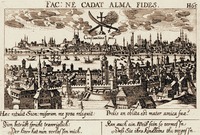 Вид Константинополя. Гравюра Д. Мейснера. 1638 г. (Национальная еврейская б-ка Еврейского ун-та в Иерусалиме)