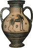 Амфора. 590 г. до Р. Х. (Коптский музей, Коринф)
