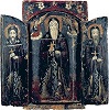 Коптские святые Пжоль, Псой, Шенуте. Икона (Красный мон-рь)