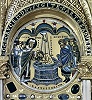 Крещение Константина Великого. Фрагмент триптиха из аббатства Ставелот. 1156–1158 гг. (Б-ка и музей Моргана, Нью-Йорк)
