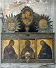 Деисус. Груз. икона из иконостаса диаконника кафоликона. XVII в.