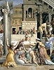 Лев IV, папа Римский, молится о прекращении пожаров. Фрагмент росписи станцы дель Инчендио ди Борго в Ватикане. 1514–1517 гг. Худож. Рафаэль