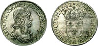 Золотой экю с изображением кор. Людовика XIII. 1642 г. (Кабинет медалей Национальной б-ки Франции в Париже)