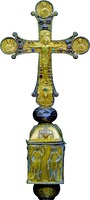 Выносной крест из мон-ря Мартвили. XV в. (ГМИГ)