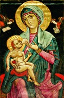 Пресв. Богородица с Младенцем. Икона. 2-я пол. XIII в. (ц. Сан-Франческо в Аверсе)