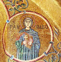 Вмч. Пантелеимон. Мозаика в капелле ап. Петра собора Сан-Марко в Венеции. XII в.
