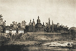 Пинский Лещинский монастырь. Рис. Н. Орды. 1875 г.