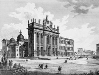 Базилика Сан-Джованни ин Латерано. 1646–1649 гг. Гравюра. 1836 г. (РГБ)