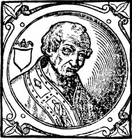Григорий V, папа Римский. Гравюра. 1600 г. (Sacchi. Vitis pontificum. 1626) (РГБ)