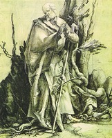 Св. Антоний. Гравюра. Ок. 1515 г. (музей Альбертина, Вена)