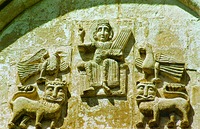Прор. Давид. Рельеф юж. фасада ц. Покрова Богородицы на Нерли. 1165–1166 гг.