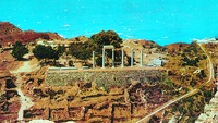 Вид на храмовый комплекс Гевала. Фотография. Ок. 1970 г.