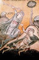 Каин убивает Авеля. Мозаика кафедрального собора в г. Монреале. 1180-1190 гг.