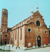Церковь Санта-Мария Глориоза деи Фрари. Фотография. Кон. ХХ в.