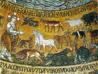 Сотворение животного мира. Мозаика собора Сан-Марко в Венеции. XII в.