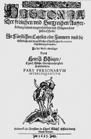 Г. Шютц. «История Воскресения». Титульный лист (Дрезден, 1623)